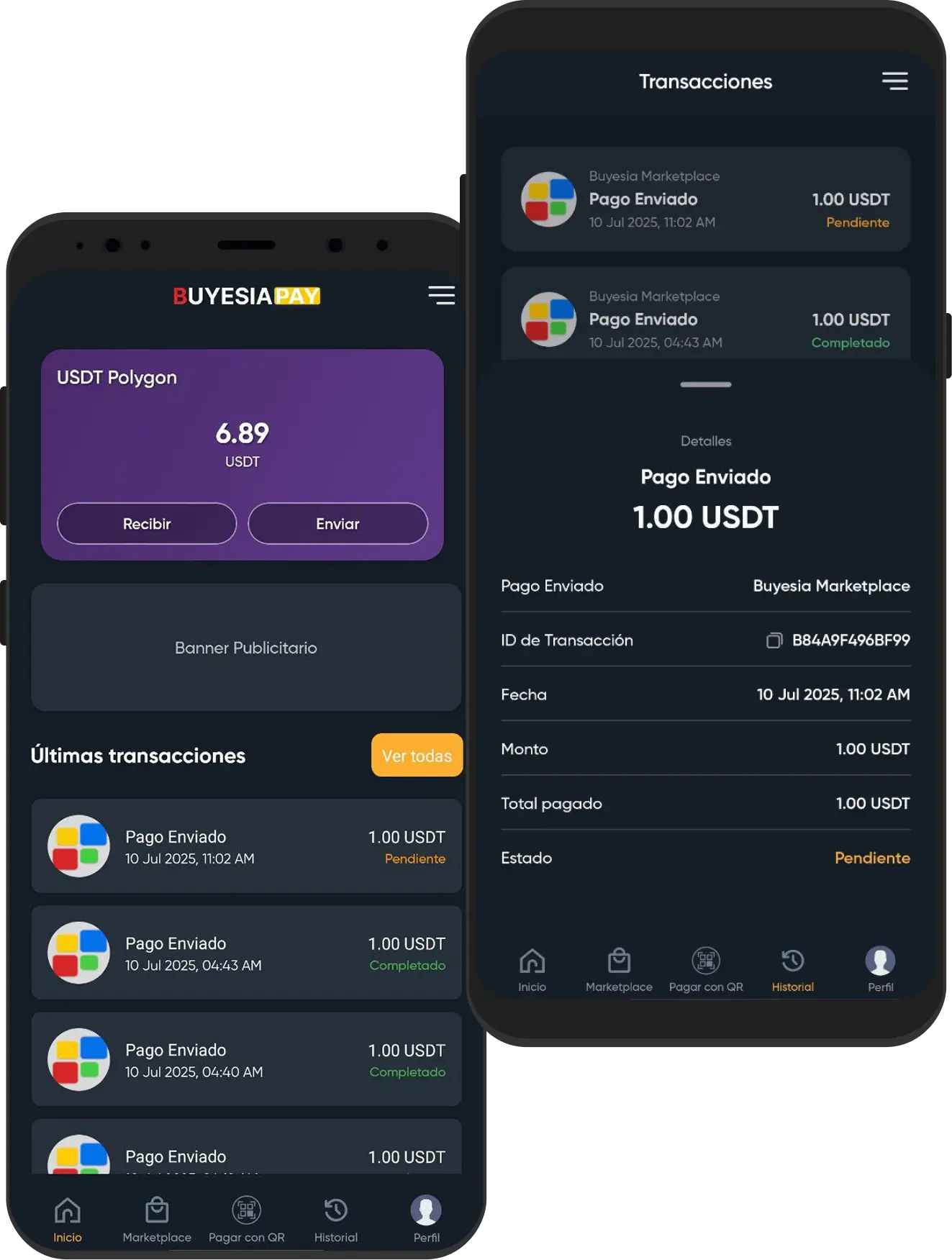 Billetera digital para Comprar y Vender en Buyesia