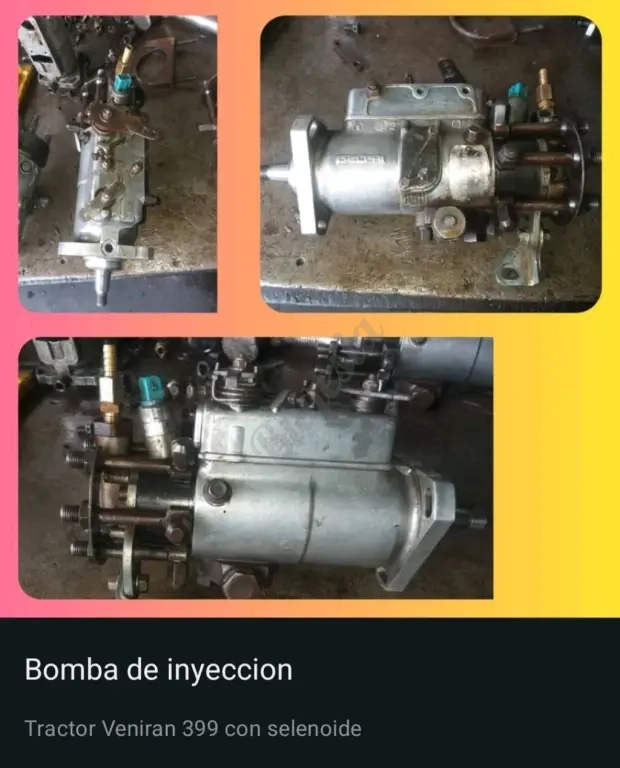 Bomba de inyeccion Tractor Veniran 399 con selenoide