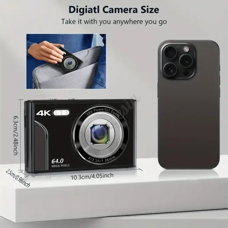 Cámara Vlogger 4K 64MP Para Youtubers y Streamers