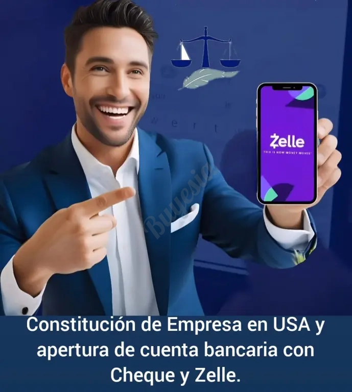 Constitution de Empresa en Usa y Cuenta bancaria con Cheque y Zelle
